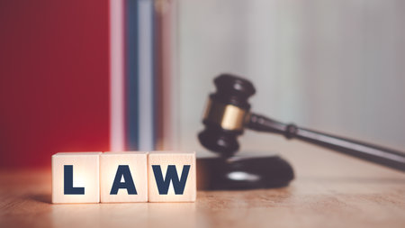 Wooden judge gavel on table ,justice in punishment of offenses and criminal verdicts ,concept of law...