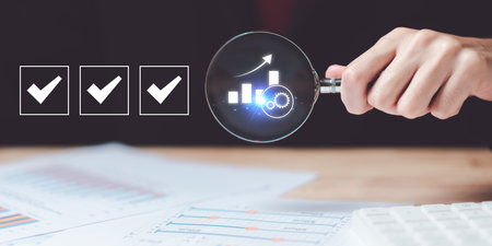 document review and analyze statistics and graphs of business growthaccountant auditing documents...