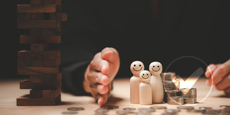 Financial risk management concept ,Business Investment Feasibility Assessment ,protection of...