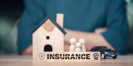 concepts of risk management and insurance ,Financial Management, Investments, Health ,Preventing and evaluating potential business investment benefits ,life insurance ,Protect your familyの写真素材