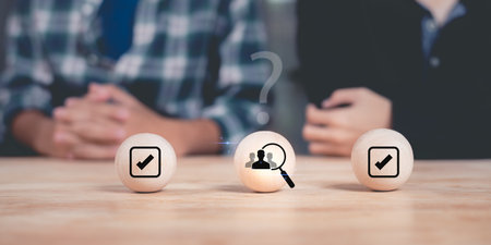 decision concept to find alternatives to success or business opportunities ,Finding  right answer...
