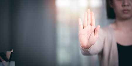 human hand stop sign, warning concept, refusal, caution, symbolic communication, preventing...