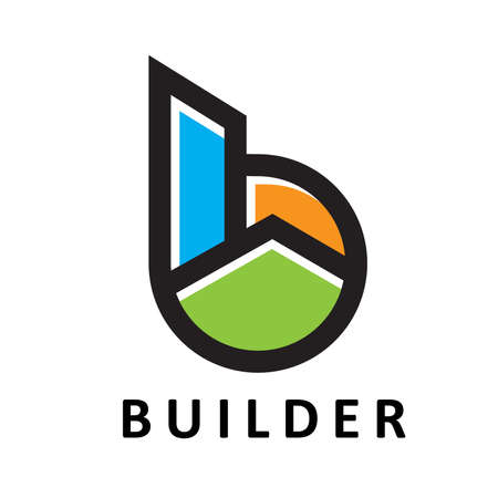 Builder b Letterのイラスト素材