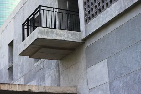 balcony with security handrailの写真素材