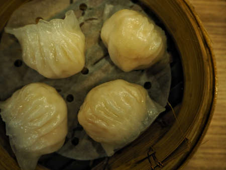 Hong Kong Prawn Dumpling Dim Sumの写真素材