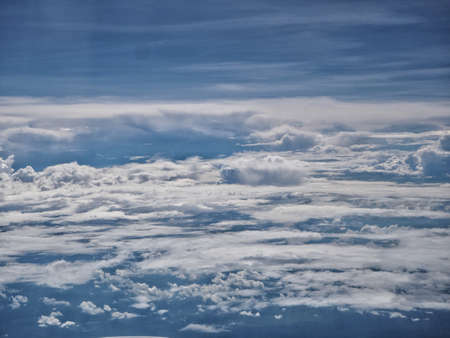 blue sky and many clouds