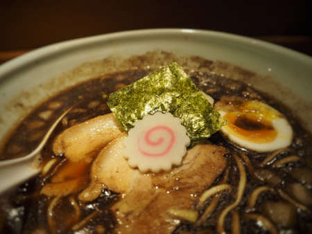 Japan Black Ramenの写真素材