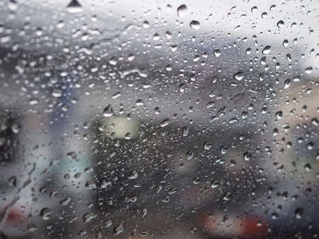 Rain on window