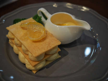 Lemon Pie Italian Styleの写真素材