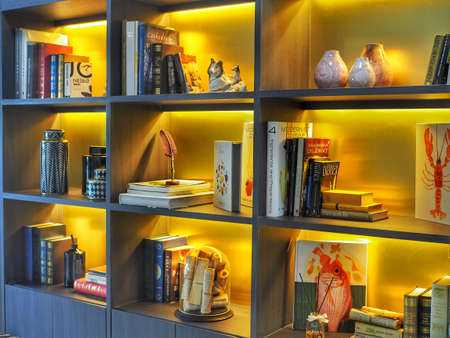 Sheif Interior in Living Roomの写真素材