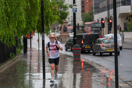 View of empty Chancery Lane road in London during Coronavirus COVID-19 lockdown - 2のeditorial素材