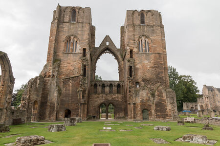Elgin Cathedral, a medieval ruin in Scotlandのeditorial素材