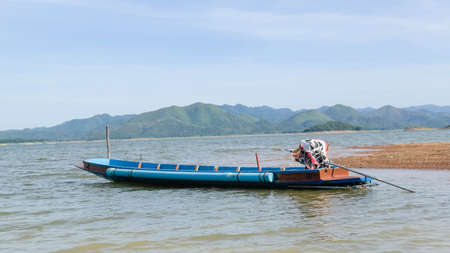 Boat at Kaeng Krachan Damの写真素材
