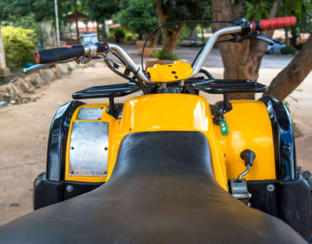 seat Cushion For ATV yellow.の写真素材