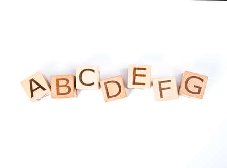 Alphabet wooden block