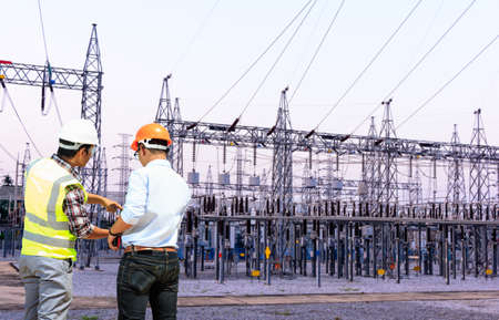 Engineers working in power plants.