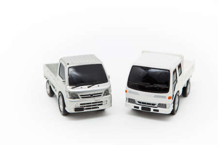 Toy pickup truck for younger kids.の写真素材