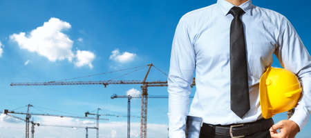 Male Engineer in Building Constructionの写真素材