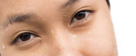 Women washing face And clean the surface.の写真素材