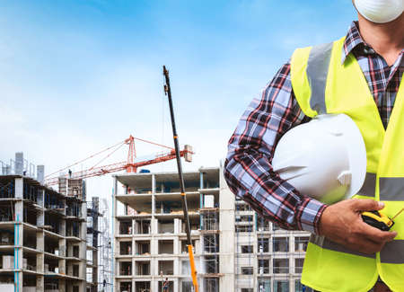 Building site and building design and engineers.