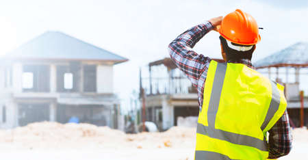 Building site and building design and engineers.の写真素材