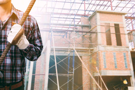 Building site and building design and engineers.の写真素材