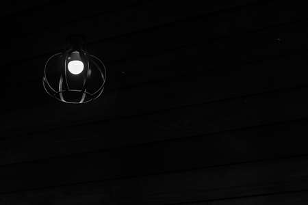 Decoration and interior with beautiful lamps.black and white