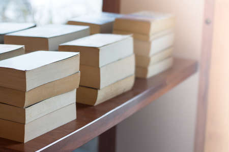 Books in the bookstore and study.