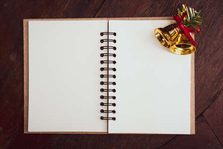 Double bell for decorations on Christmas tree and note book