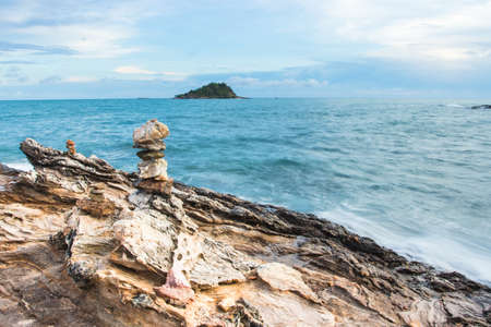 The beauty of the rocks by the sea.の写真素材