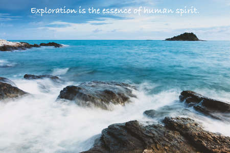 The beauty of the rocks by the sea.