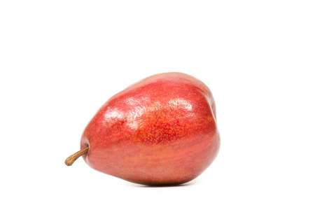 ripe pear isolated on white backgroundの写真素材