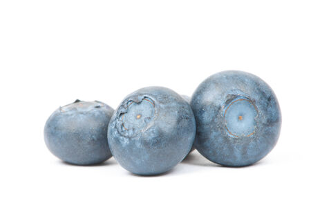 blueberry isolated on whiteの写真素材