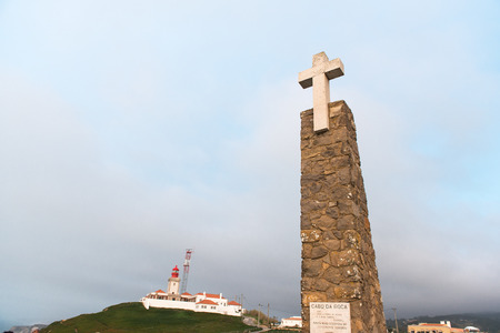 Monument of Cabo da Roca in Portugal.の写真素材