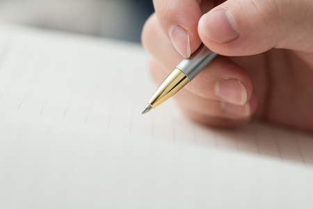Woman writingの写真素材