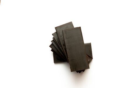 donkey-hide gelatin on whiteの写真素材