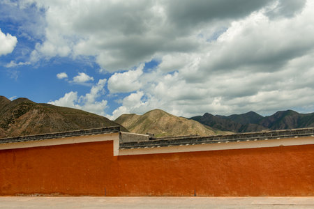 The wall of the ancient city.の写真素材