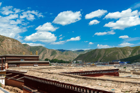 The scenery of the Qinghai Province, China.の写真素材