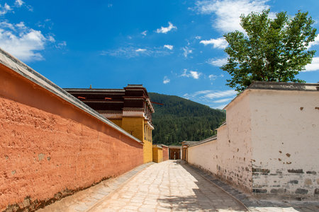 Tibetan Buddhist monastery in Yunnan province, China.
