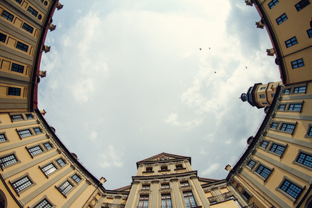 Sky castle in Nesvizh Belarus Europeのeditorial素材