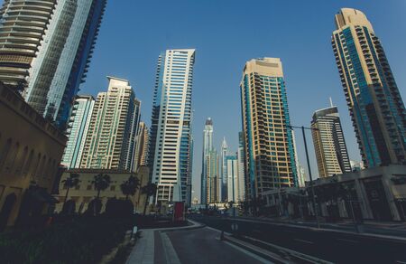 Sea outside in city Dubai Emiratesのeditorial素材