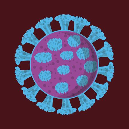 Coronavirus icon. Covid-19. Coronavirus Cell isolated Vectorのイラスト素材