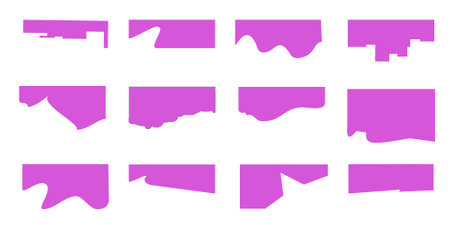 separator header set isolatedのイラスト素材