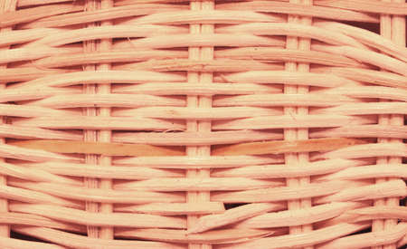 wickerwork basket pink texture can be usrd as backgroundの写真素材