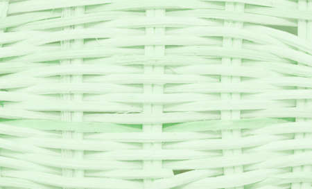 wickerwork basket green texture can be usrd as backgroundの写真素材