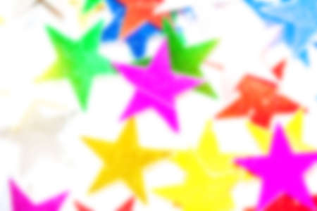 many blurred toy stars can be used as backgroundの写真素材