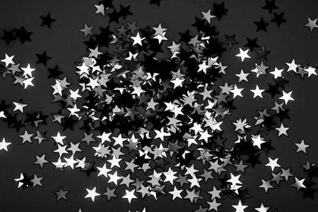 many black and white stars can be used as backgroundの写真素材