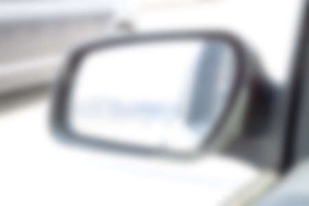 blurred car mirrorの写真素材