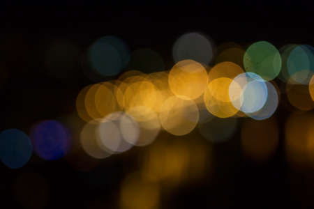 City night background in Kiev out of  focusの写真素材
