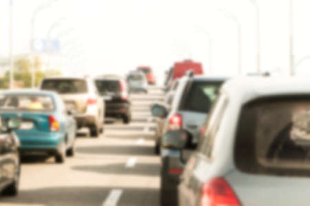 blurred traffic jam can be used as background blurred traffic jam can be used as background
